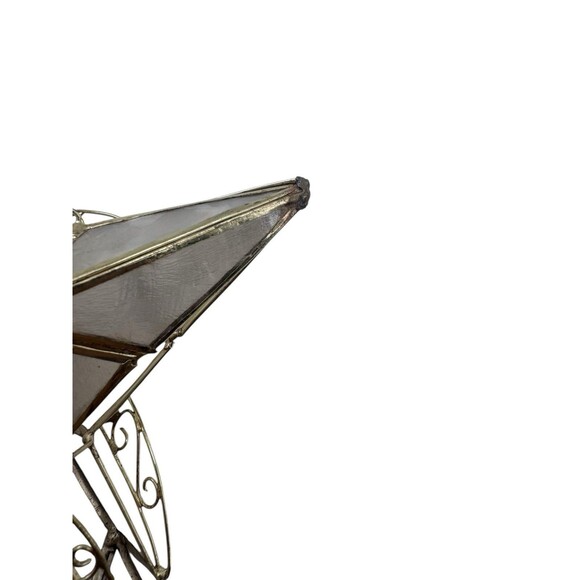 Vintage Capiz Shell Star Christmas Tree Topper Fast Shipping - Picture 7 of 16